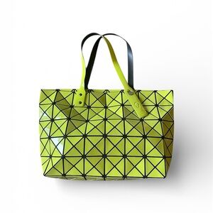 Bao Bao Issey Miyake Lucent Tote Bag | Neon Yellow / Lime | VG+ | Free S/H